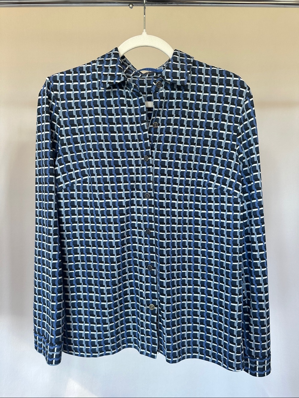 J.McLaughlin Catalina Cloth Geometric Print Button-Down Shirt – Size Medium